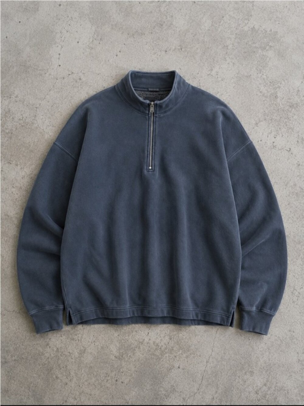 Abercrombie & Fitch Soft AF Essentials Oversized 1/2 Zip Sweatshirt XL Tall Gray